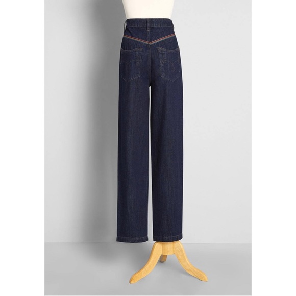 ModCloth Rainbow Embroidered Jeans - Picture 2 of 10